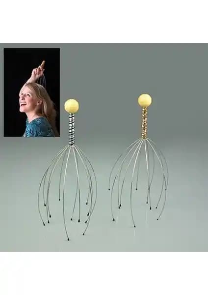 Pratik Şeyler Kafa Masaj Aleti: İki Adetlik Rahatlama Setiyle Baş ve Boyun için DerinMasaj