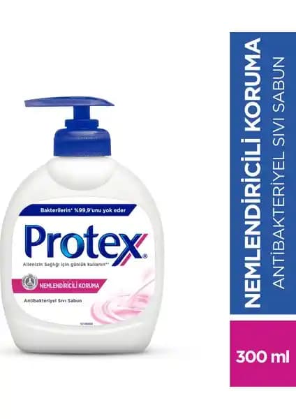 Protex Nemlendirici Hijyenik Sıvı Sabun 300 ml: Dermatolojik Testli, Tüm Cilt Tipleri Uygun