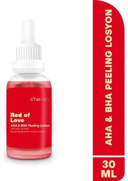 Red Of Love Peeling Serum: Vegan AHA ve BHA ile Cilt Tonu Eşitleme ve Parlaklık