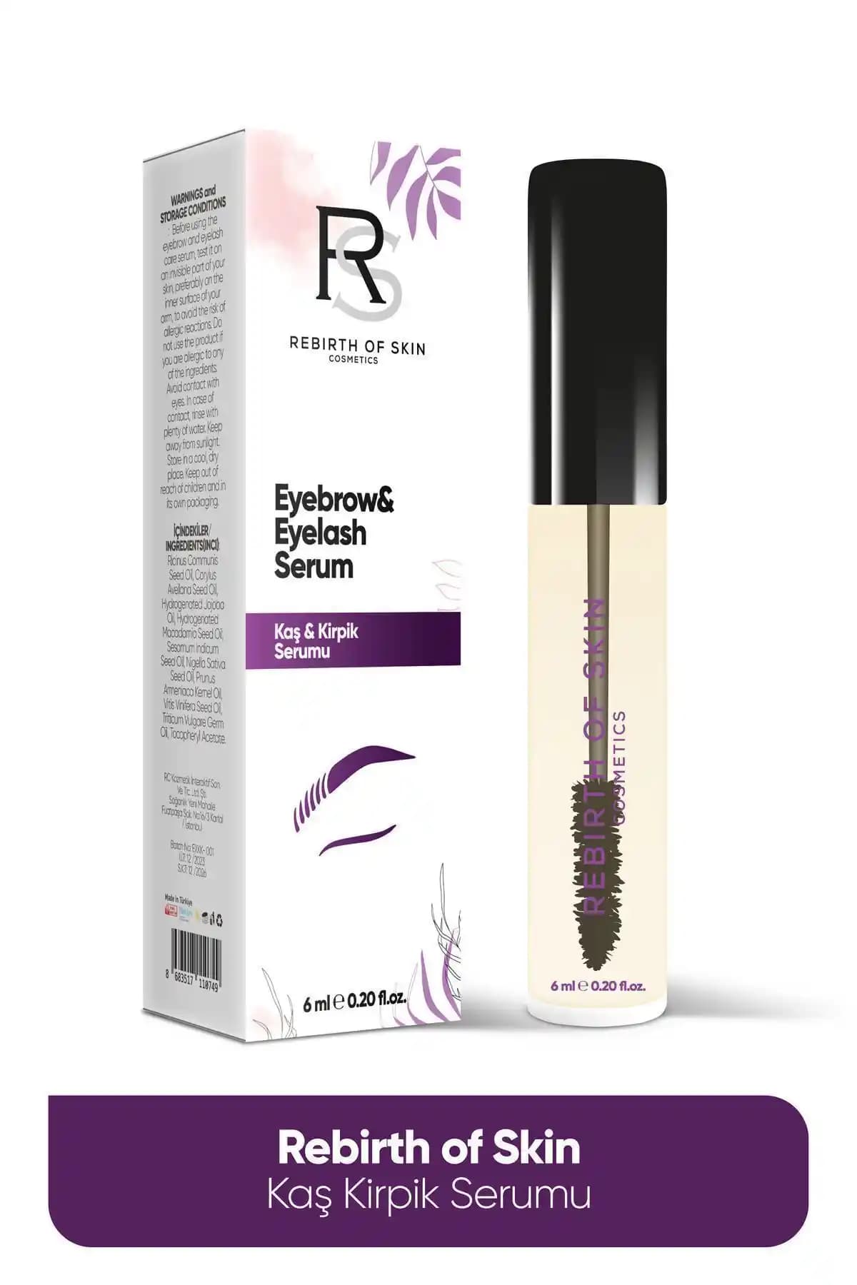 RSCOSMETICS Besleyici Kaş ve Kirpik Serumu: Doğal Yağlarla Beslenme ve Güçlendirme