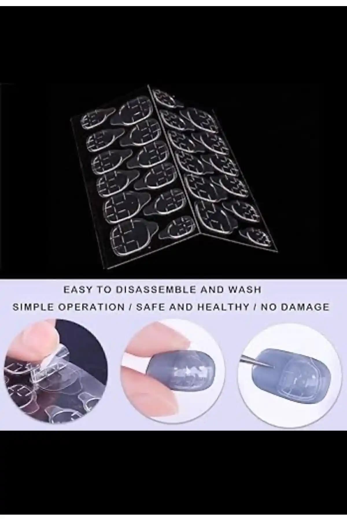 SibelON 24'lü Zararsız Pro Çift Taraflı Protez Takma Tırnak Yapıştırma Bandı İnceleme