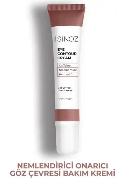 Sinoz Göz Kremi 15 ml: Kafeinli Onarıcı Göz Çevresini Nemlendirir ve İnce Çizgileri Hedefler