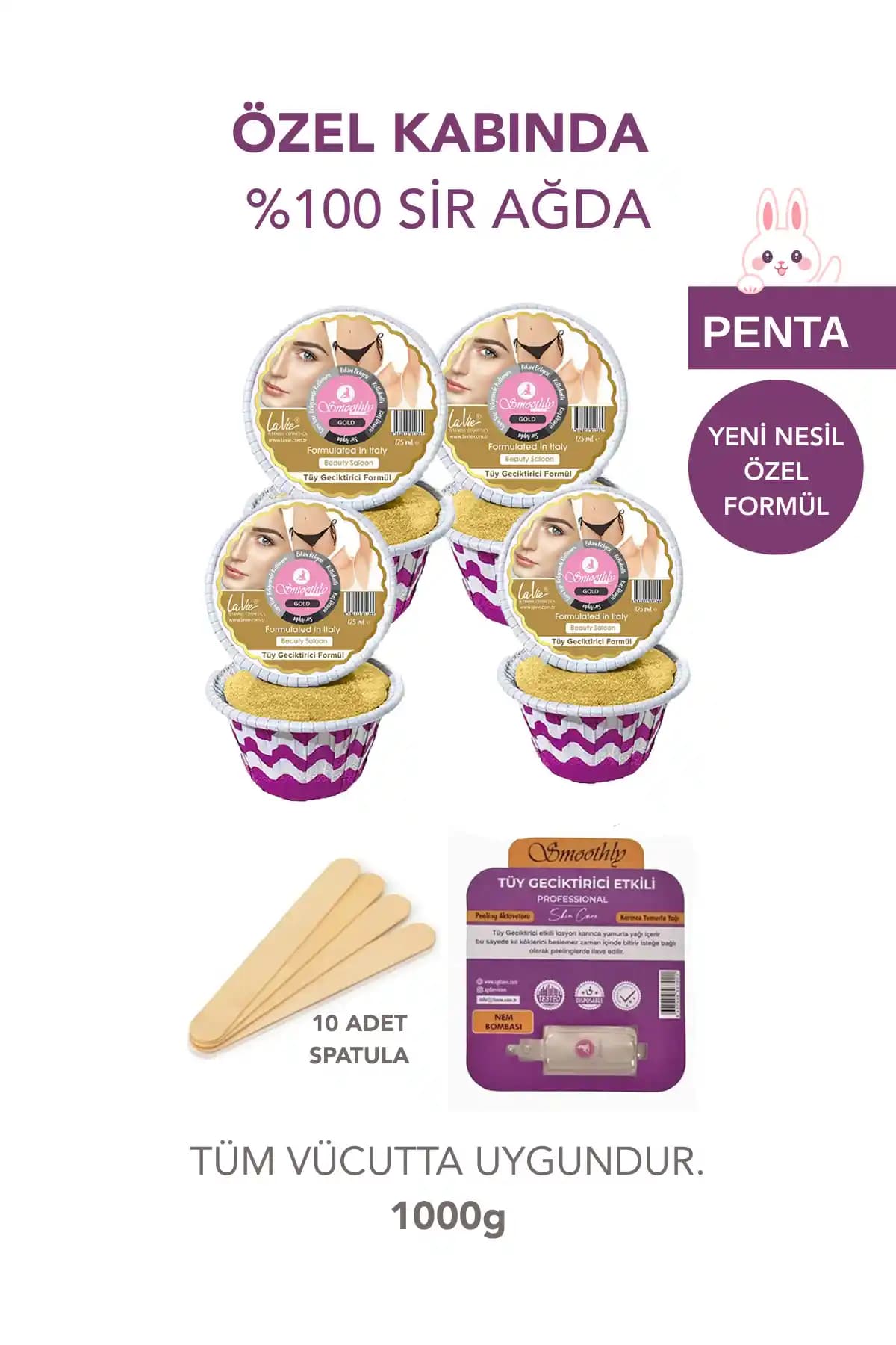 Smoothly 8 Parça Gold Boncuk Yüz Ağda Seti Anti Alerjik Türkiye Menşei Profesyonel