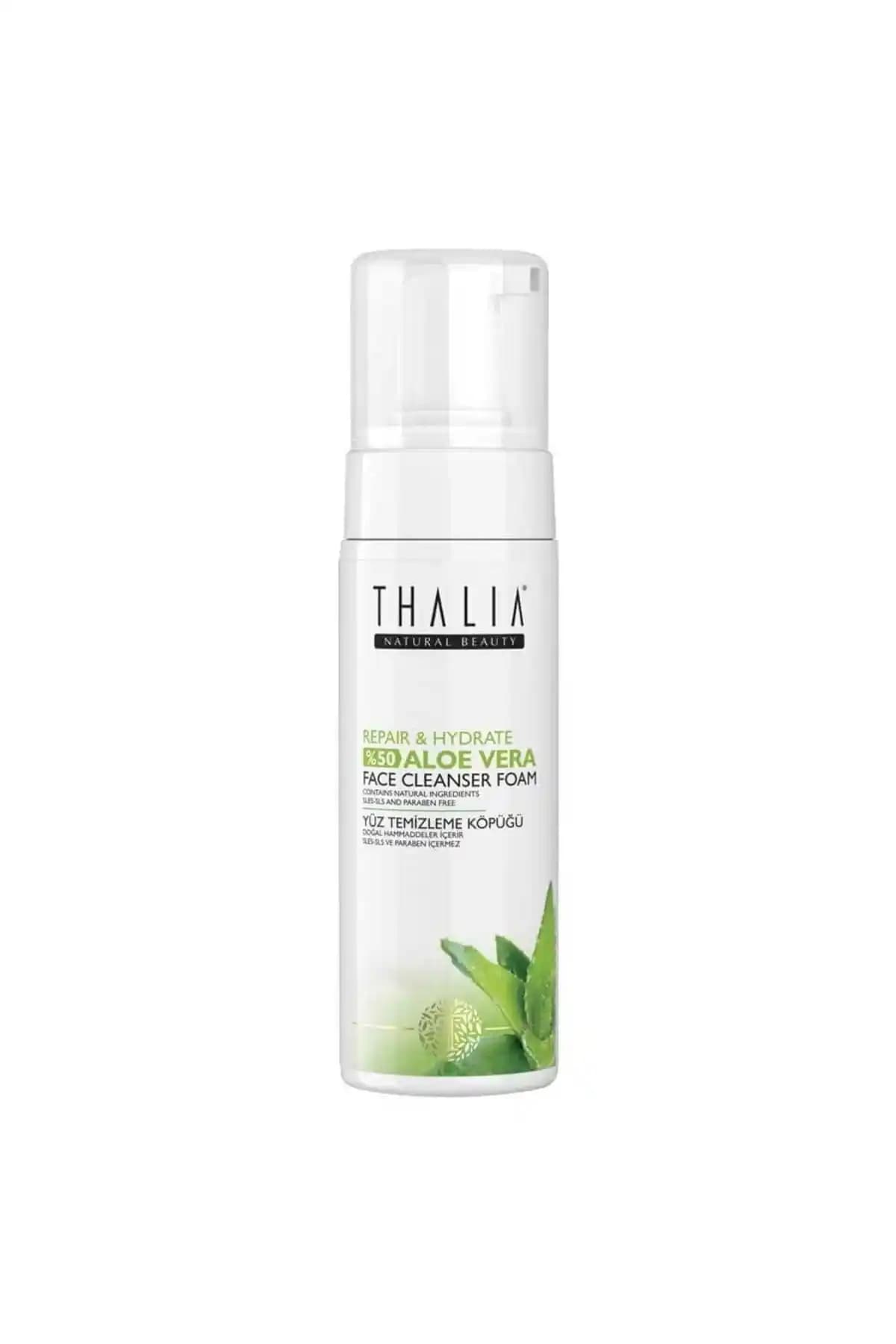 Thalia Aloe Vera İçerikli Yüz Temizleme Köpüğü – 150 ml, Tüm Cilt Tipleri için