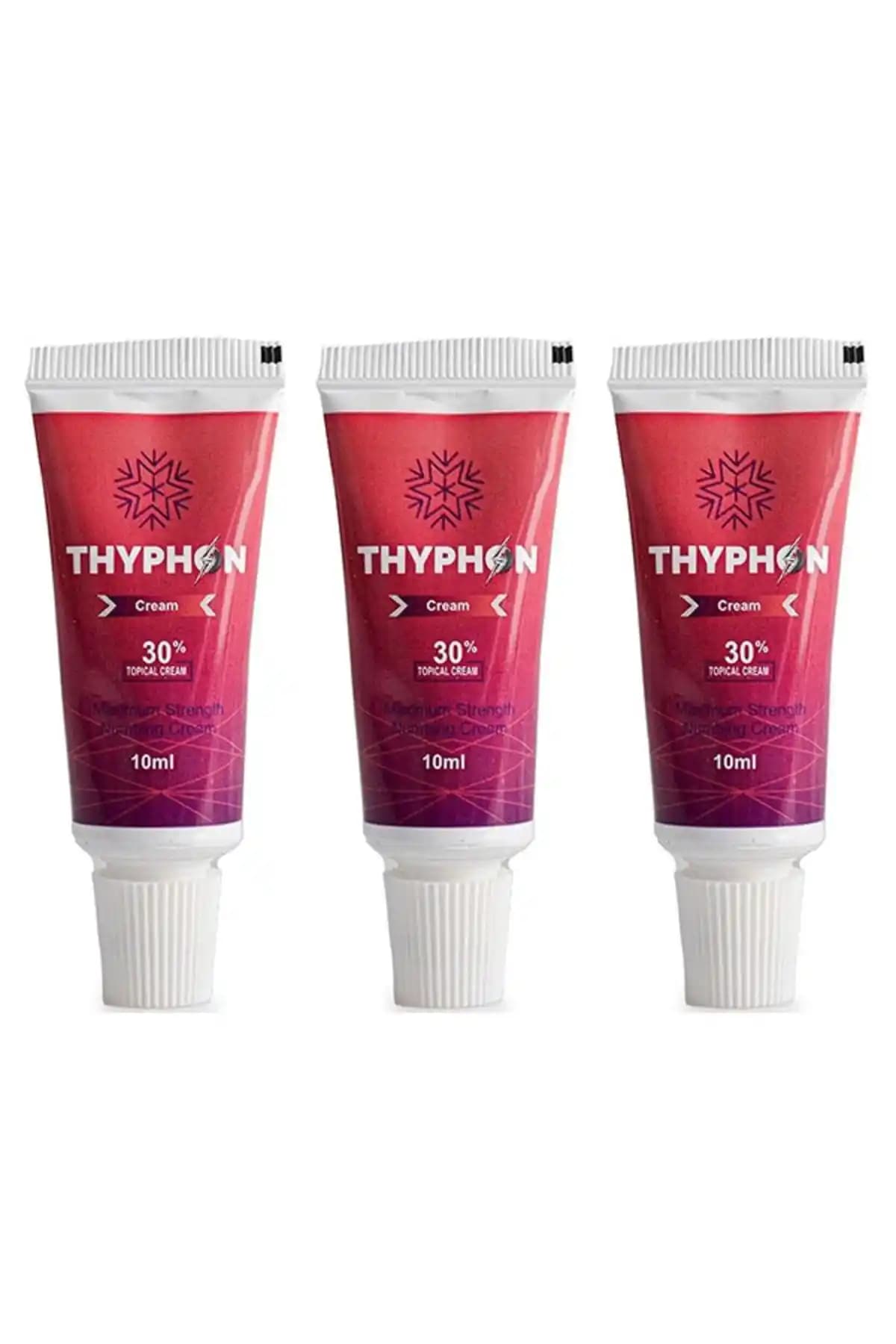thyphon Topikal Krem Seti: Lazer Epilasyon, Ağda ve Dövme Öncesi Ağrı Azaltıcı 10 ml 3’lü
