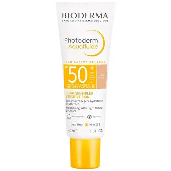 Bioderma Aquafluid Renkli Güneş Kremi SPF50+ ile yüksek koruma ve doğal görünüm sağlar