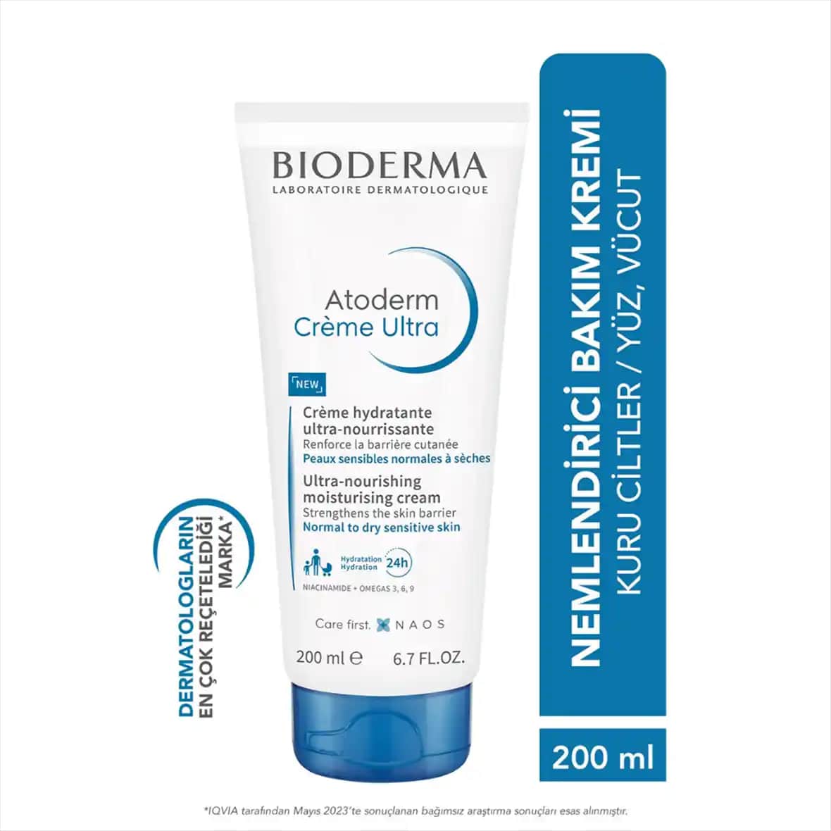 Bioderma Atoderm Nemlendirici Krem 200 ml: Kuru ve Çok Kuru Ciltler İçin Güvenilir Çözüm
