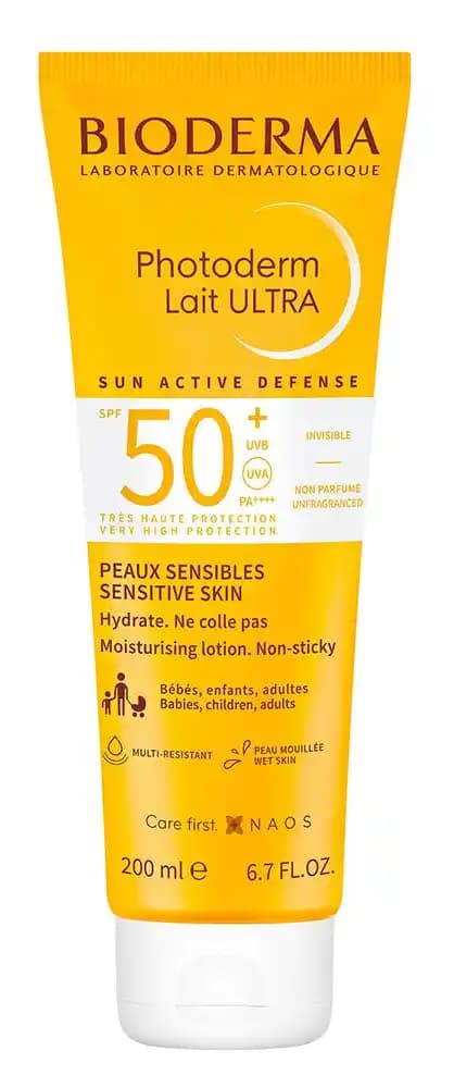 Bioderma Lait Ultra SPF50+ Hassas Ciltler İçin Güçlü ve Güvenilir Güneş Koruyucu