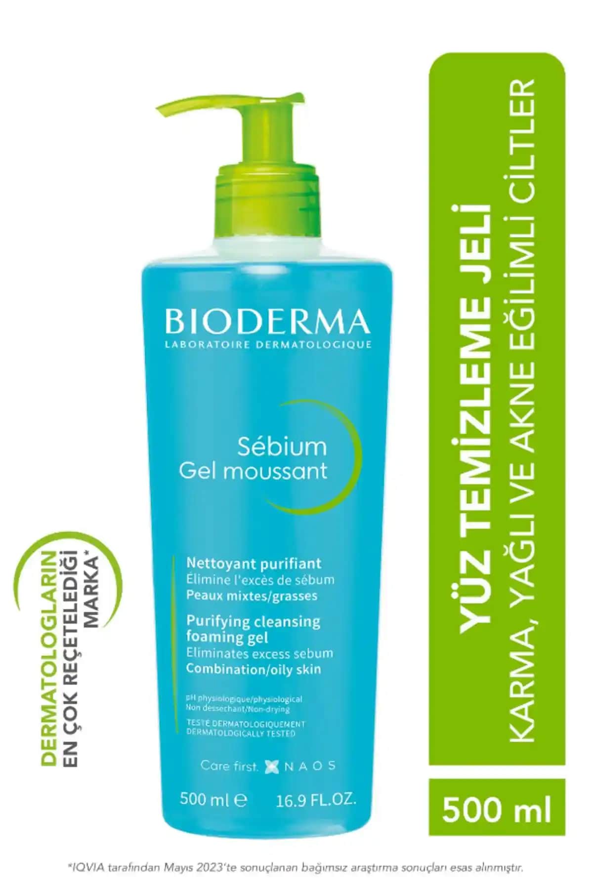 Bioderma Mavi Jel: Yağlı ve Akne Eğilimli Ciltler İçin Güvenilir Temizlik Çözümü