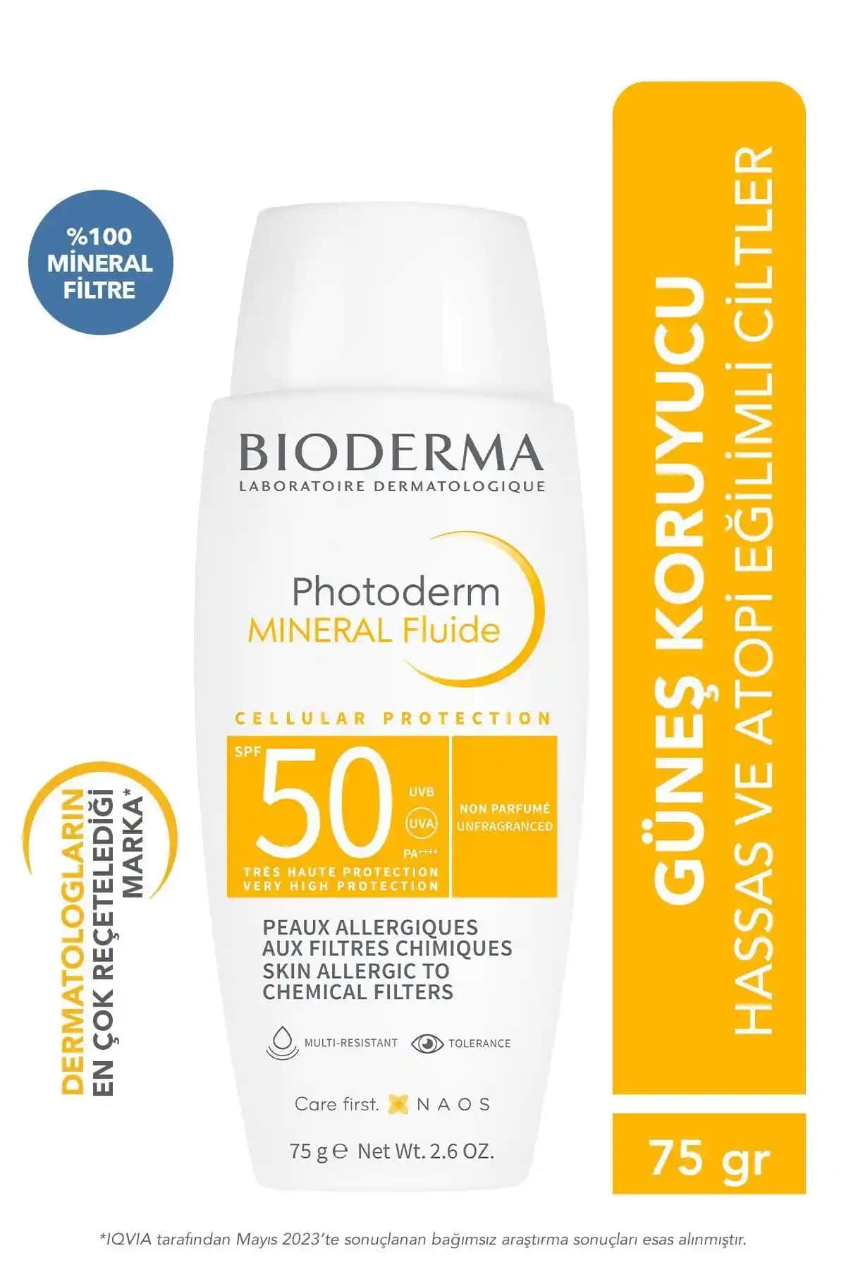 Bioderma Mineral Güneş Kremi Hassas Ciltler İçin Yüksek Koruma Sağlar