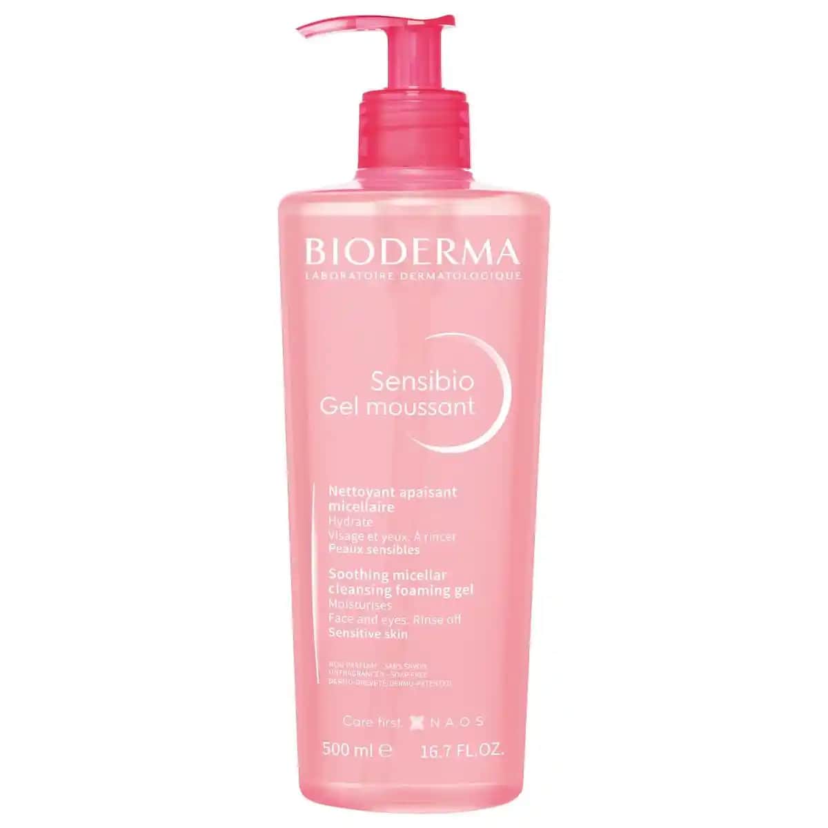 Bioderma Sensibio Moussant 500 ml Hassas Ciltler İçin Güvenilir Temizleyici Çözüm