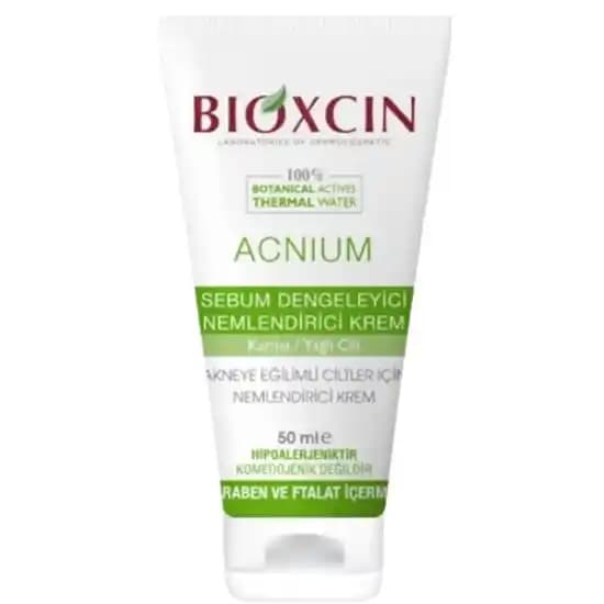 Bioxcin Acnium Sebum Dengeleyici Nemlendirici Krem: Yağlı ve Akne Eğilimli Ciltler İçin Güvenilir Çözüm