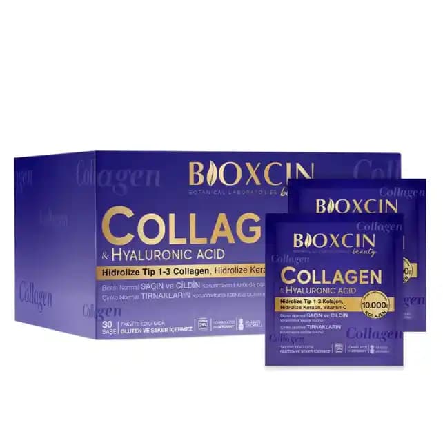 Bioxcin Beauty Collagen Hyaluronic Acid 30 Saşe ile Cilt ve Saç Sağlığını Destekleyin