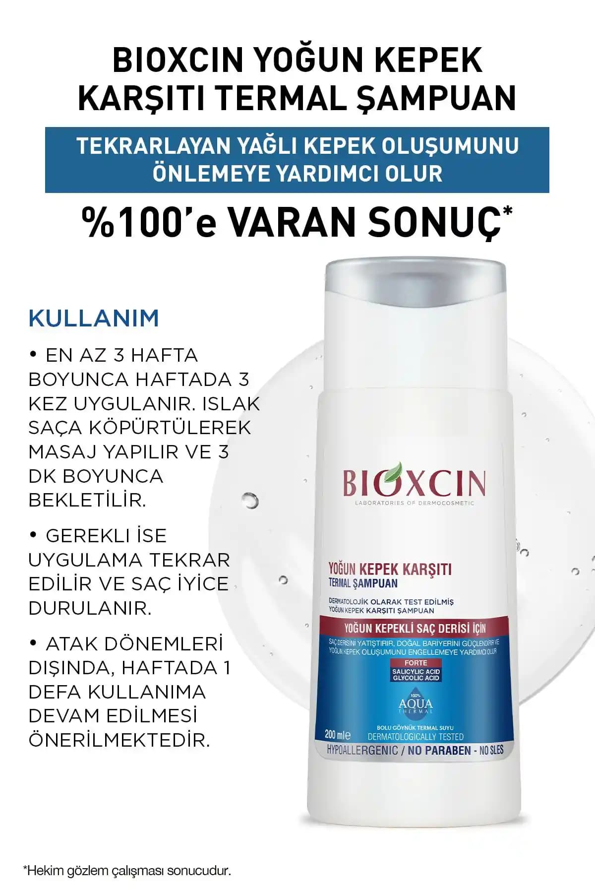 Bioxcin DS Şampuanı Kepek ve Saç Sağlığı için Güçlü ve Güvenilir Çözüm
