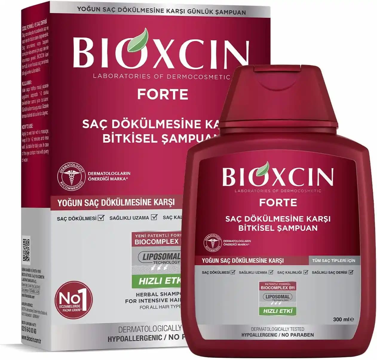 Bioxcin Forte 300 ml Şampuan ile Saç Dökülmesine Karşı Güçlü ve Doğal Bir Çözüm