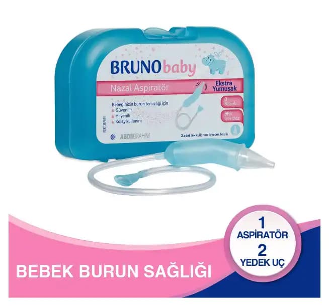 Bruno Aspiratör ile Bebeklerde Burun Tıkanıklığını Güvenli ve Etkili Giderme