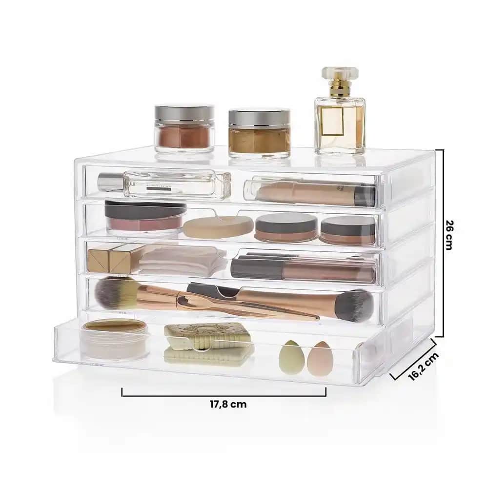 Çekmeceli makyaj organizerleri ile makyaj alanınızı düzenleyin ve estetik hale getirin