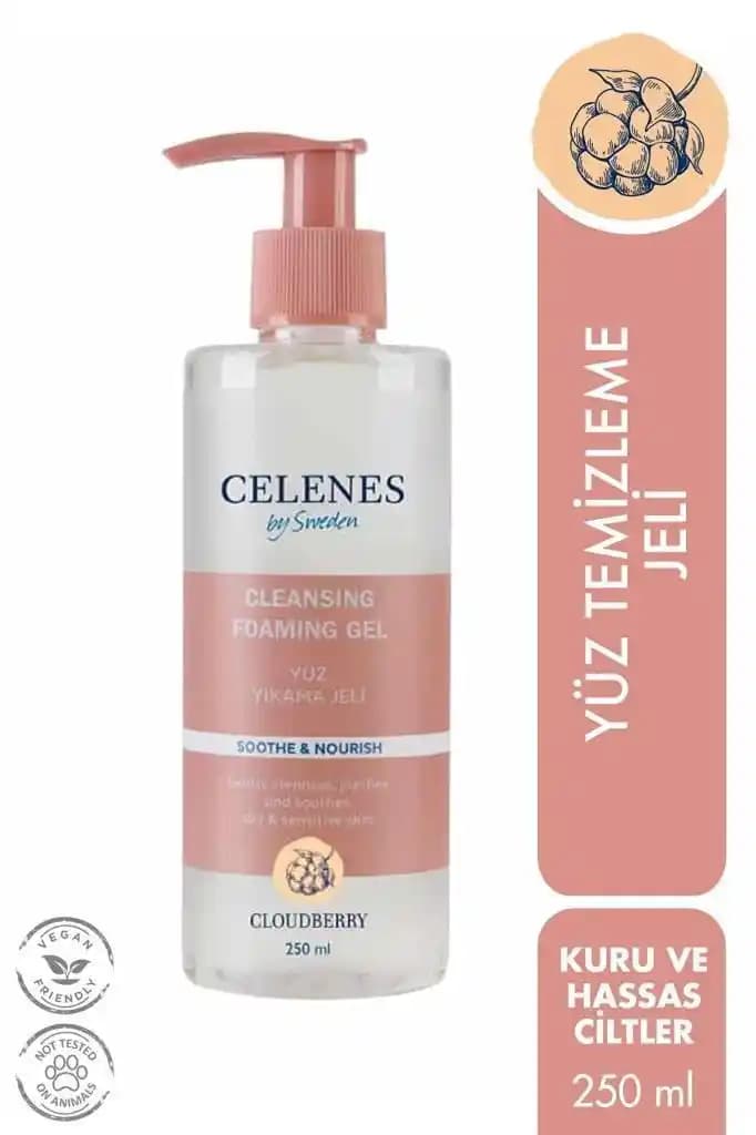 Celenes Cloudberry Yüz Yıkama Jeli: Hassas ve Kuru Ciltler İçin Doğal Temizlik ve Nem Desteği