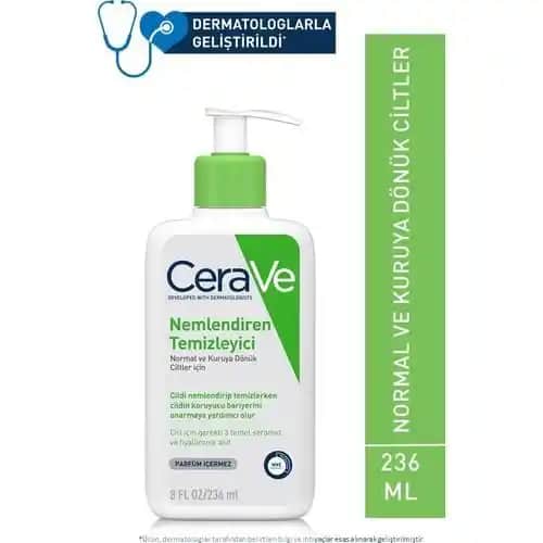 Cerave Nemlendiren Temizleyici 236 ml: Hassas ve kuru ciltler için etkili bakım ürünü