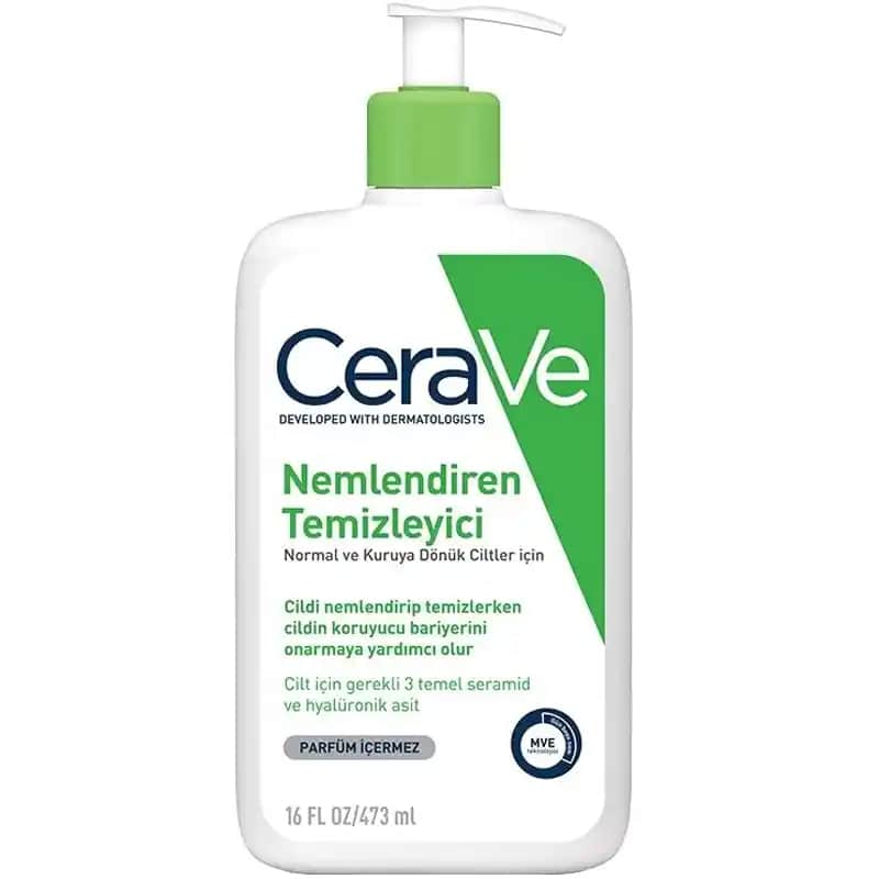 CeraVe Nemlendiren Temizleyici ile Kuru ve Hassas Ciltler İçin Güçlü Bakım Çözümü