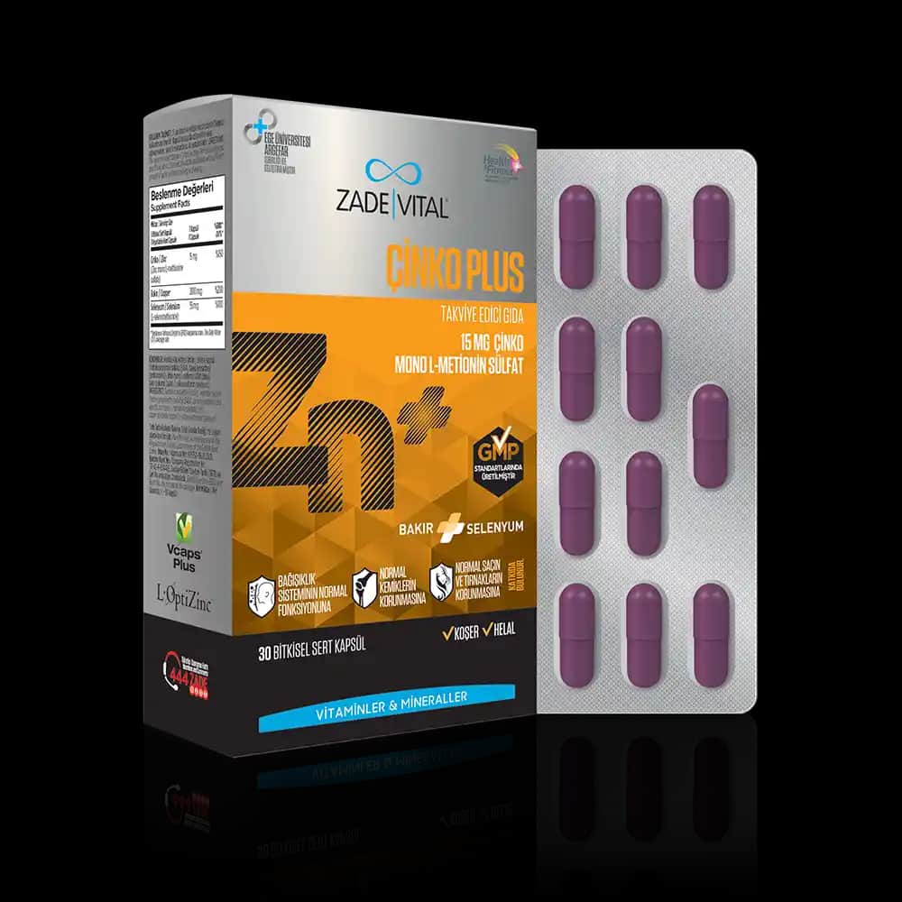 Çinko Plus: Cilt, Saç ve Tırnak Sağlığını Destekleyen Güçlü Takviye Ürünü