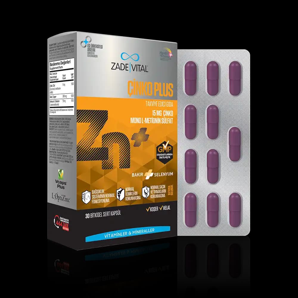 Çinko Plus: Cilt, Saç ve Tırnak Sağlığını Destekleyen Güçlü Takviye Ürünü