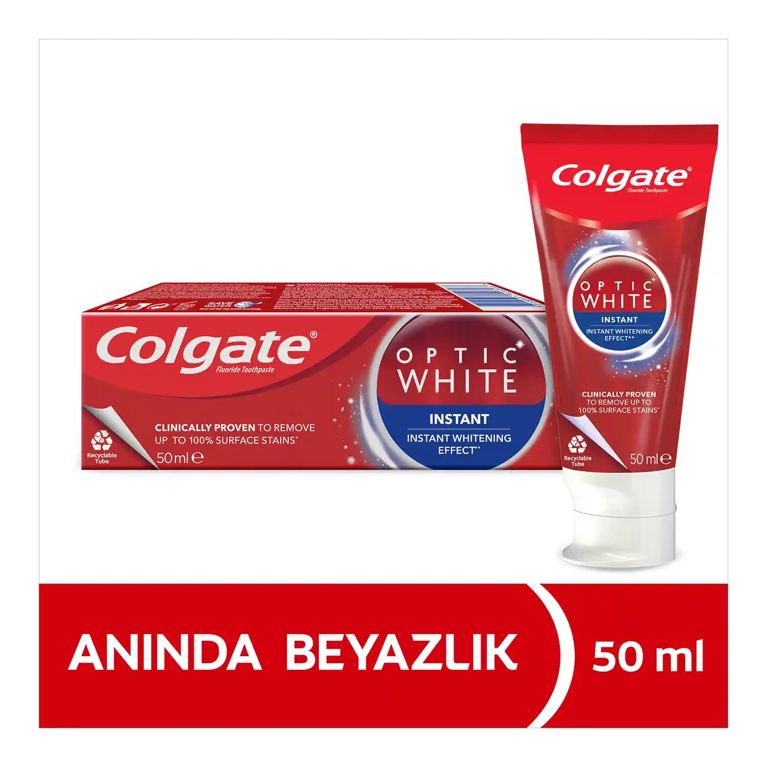 Colgate Optic White 50 ml diş beyazlatıcı ürün: etkili ve hızlı sonuçlar sağlayan pratik seçenek