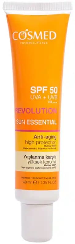 Cosmed Revolution Sun Essential Anti-Aging Güneş Koruyucu: Yüksek Koruma ve Yaşlanma Karşıtı Özellikler