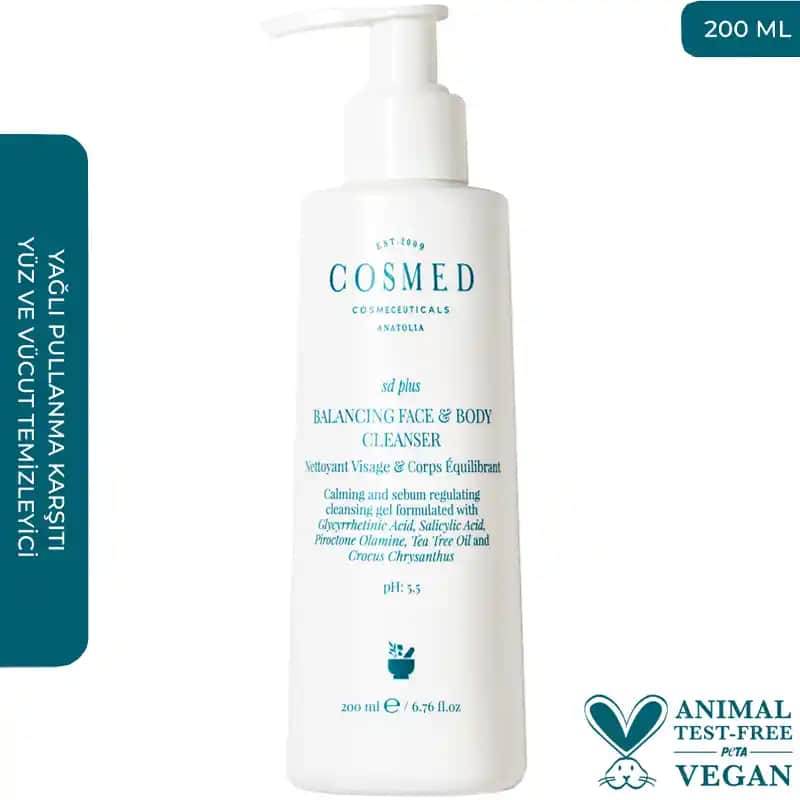 Cosmed SD Plus: Hassas ve Yağlı Ciltler İçin Güçlü ve Çok Yönlü Çözüm Ürünleri