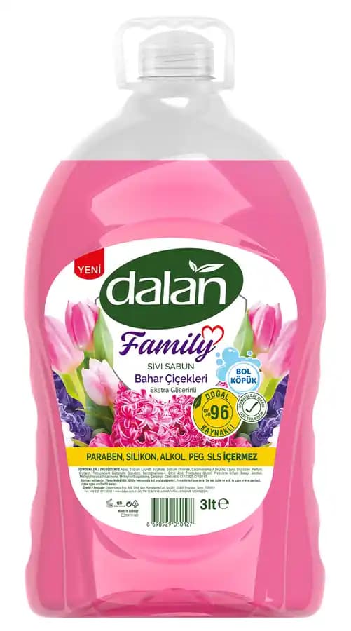 Dalan Sıvı El Sabunu: Doğal İçeriklerle Güvenli ve Hijyenik Temizlik Çözümü