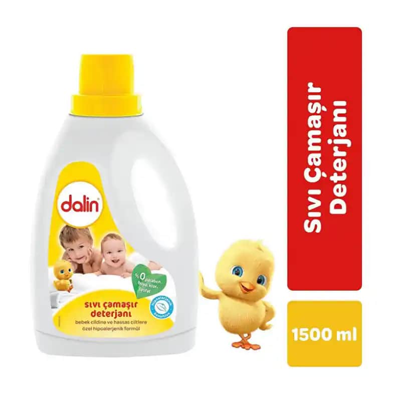 Dalin Çamaşır Deterjanı 1500 ml Hassas Ciltler İçin Güvenilir Temizlik Çözümü
