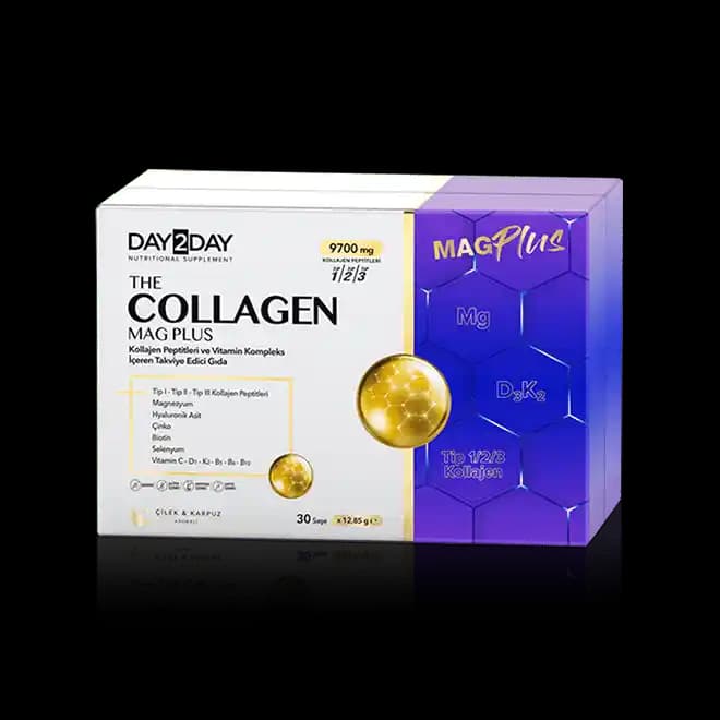 Day 2 Day Collagen Mag Plus ile Cilt ve Eklem Sağlığını Destekleyen Güçlü Formül