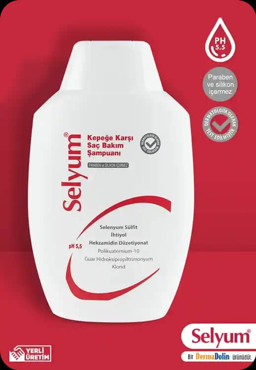 Dermadolin Selyum Şampuan Kepeğe Karşı Güçlü ve Güvenli Saç Bakım Ürünü