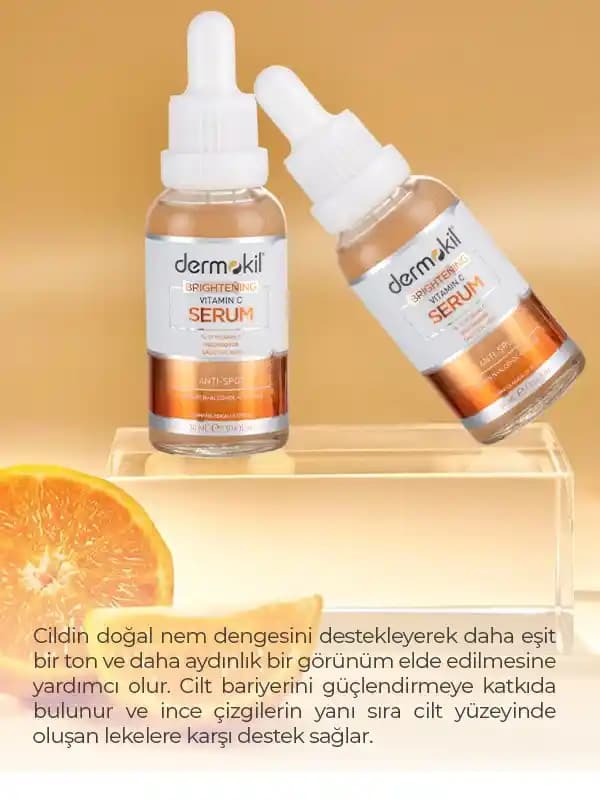 Dermokil C Vitamini Serumu: Cilt Aydınlatıcı ve Güçlendirici Etkili Bakım Ürünü