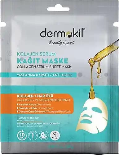 Dermokil Kolajen Serum Kağıt Maskesi: Cilt Sağlığını Destekleyen Yenilikçi Bakım Ürünü