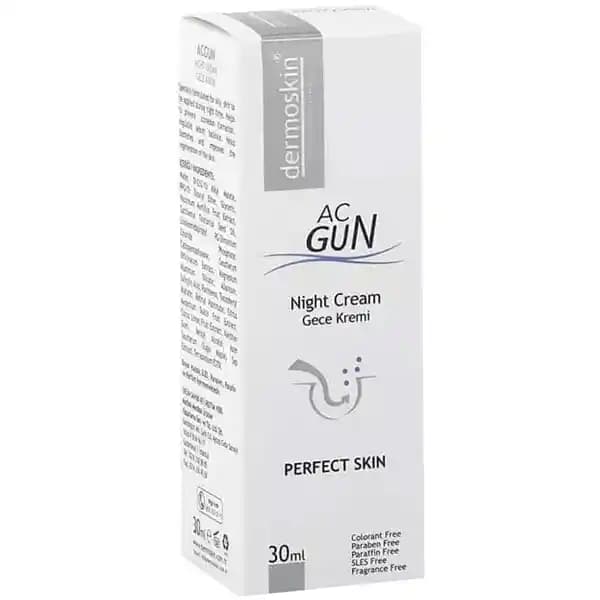 Dermoskin Acgun Gece Kremi ile Akne ve Siyah Noktalarla Etkili Mücadele