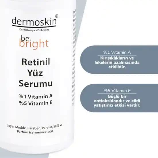 Dermoskin Retinil Yüz Serumu: Yaşlanma ve Leke Karşıtı Güçlü Cilt Bakım Ürünü