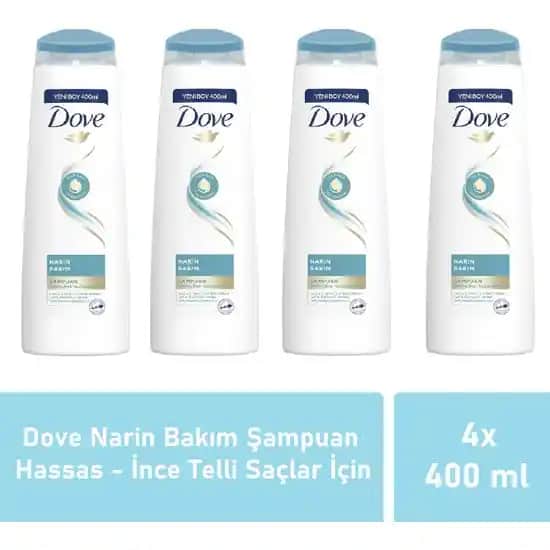 Dove Narin Bakım Şampuanı İnce Telli ve Hassas Saçlar İçin Güvenilir Çözüm