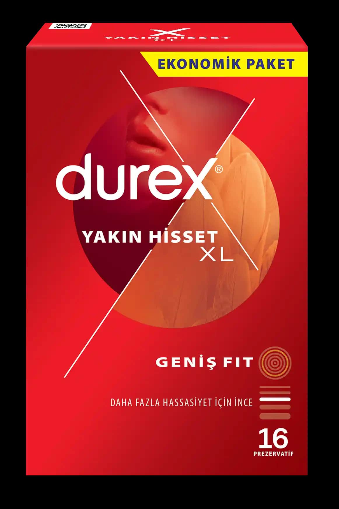 Durex Yakın Hisset XL Prezervatifleri Geniş ve İnce Yapısıyla Güvenli ve Konforlu Kullanım