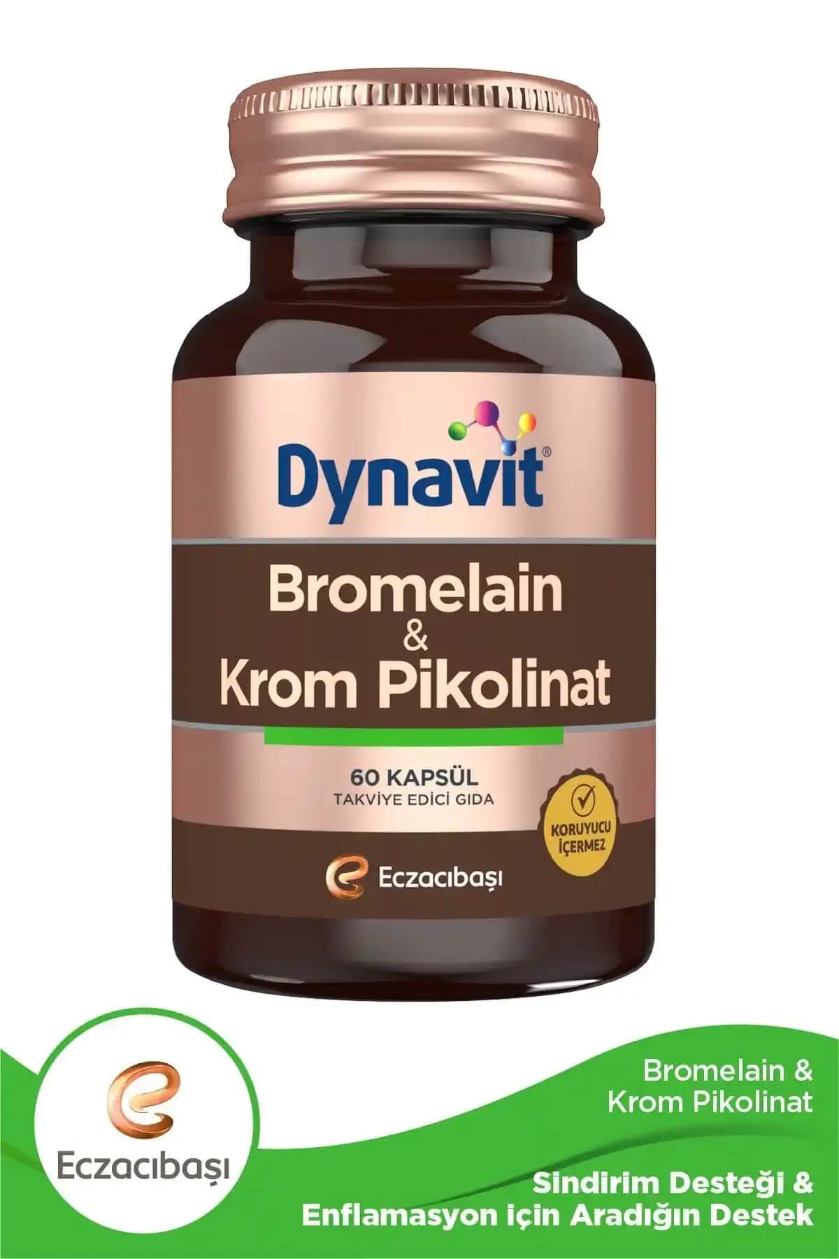 Dynavit Bromelain ve Krom Pikolinat ile Doğal Güzellik ve Sağlık Destekleri
