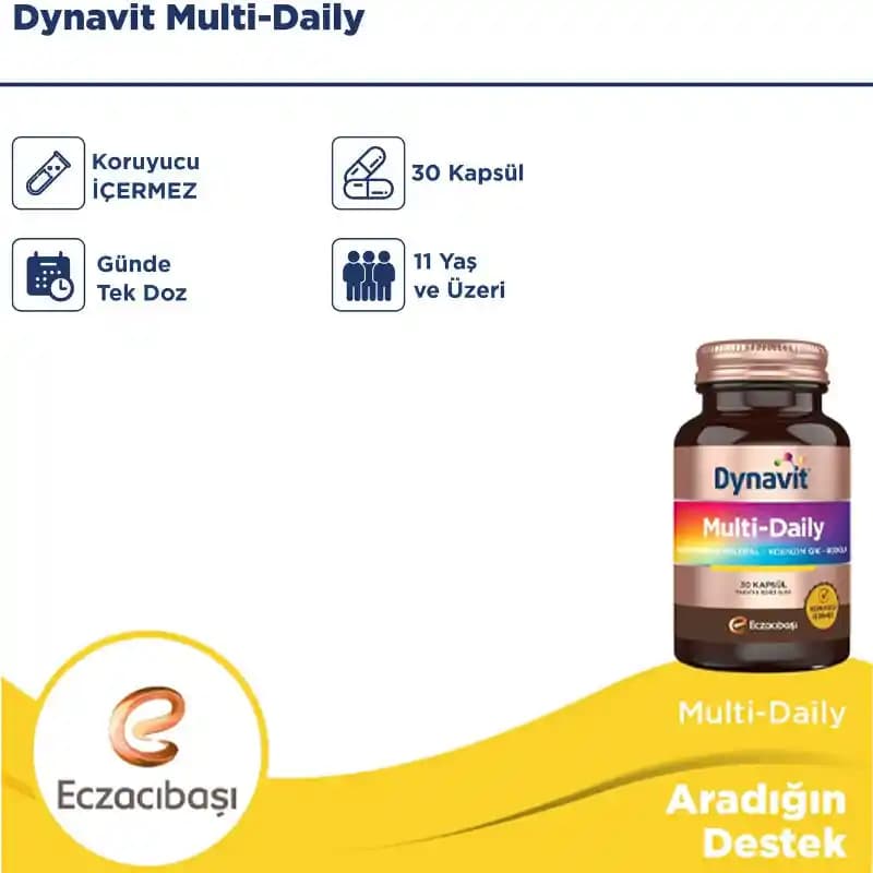 Dynavit Multi Daily: Günlük Vitamin ve Mineral Takviyesi ile Sağlıklı ve Enerjik Kalın