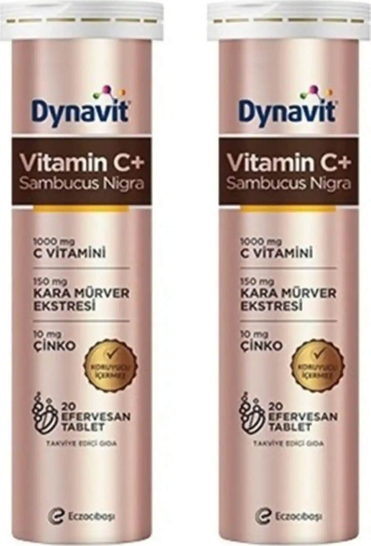 Dynavit Vitamin C + Sambucus Nigra: Doğal İçeriklerle Güçlü Bağışıklık ve Cilt Sağlığı