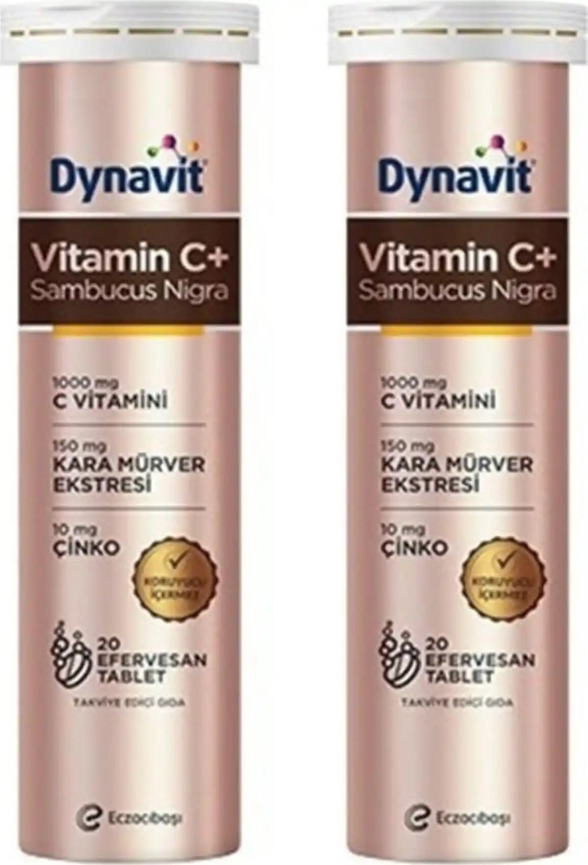 Dynavit Vitamin C + Sambucus Nigra: Doğal İçeriklerle Güçlü Bağışıklık ve Cilt Sağlığı