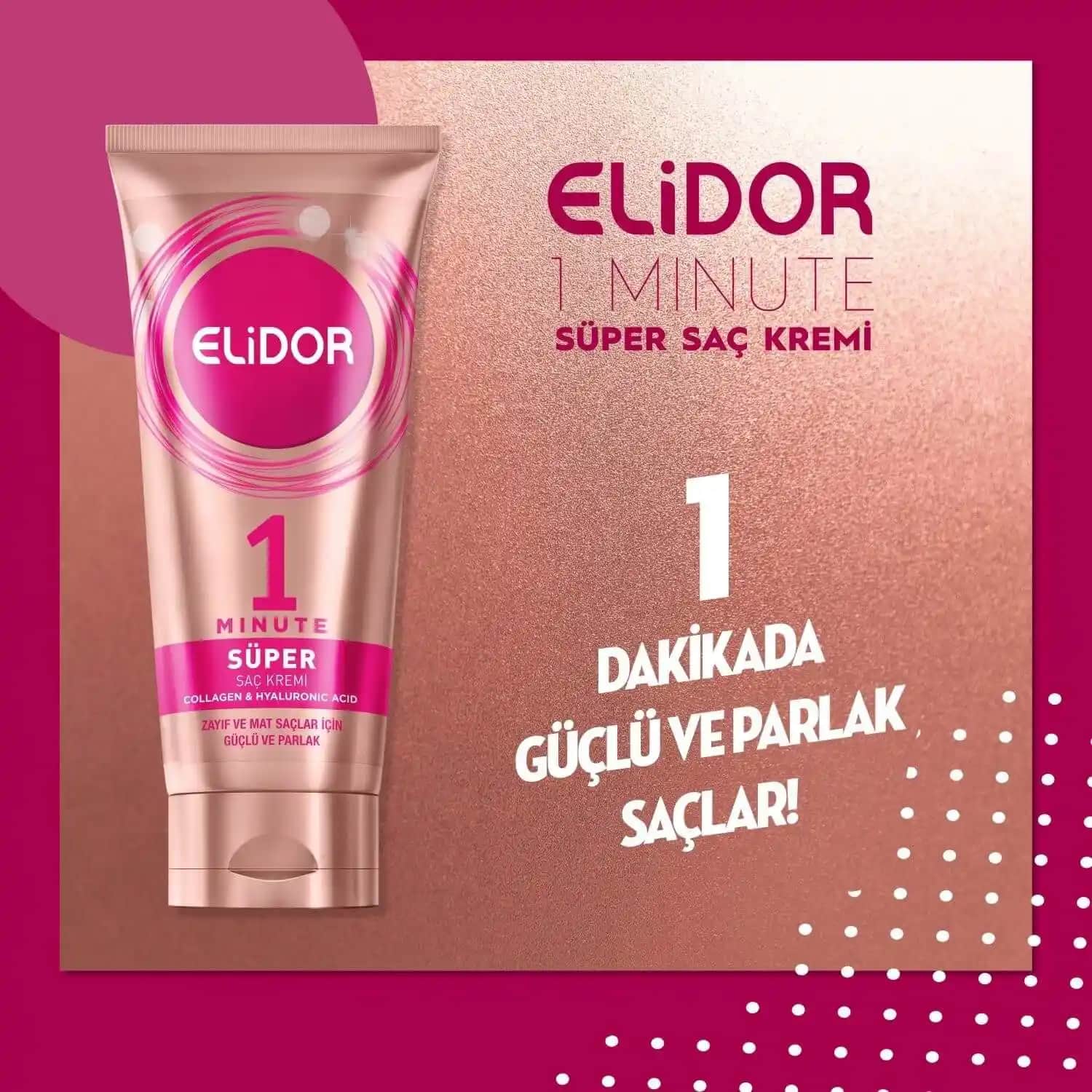 Elidor 1 Dakika Saç Kremi: Hızlı ve Etkili Saç Bakımı İçin Pratik Çözüm