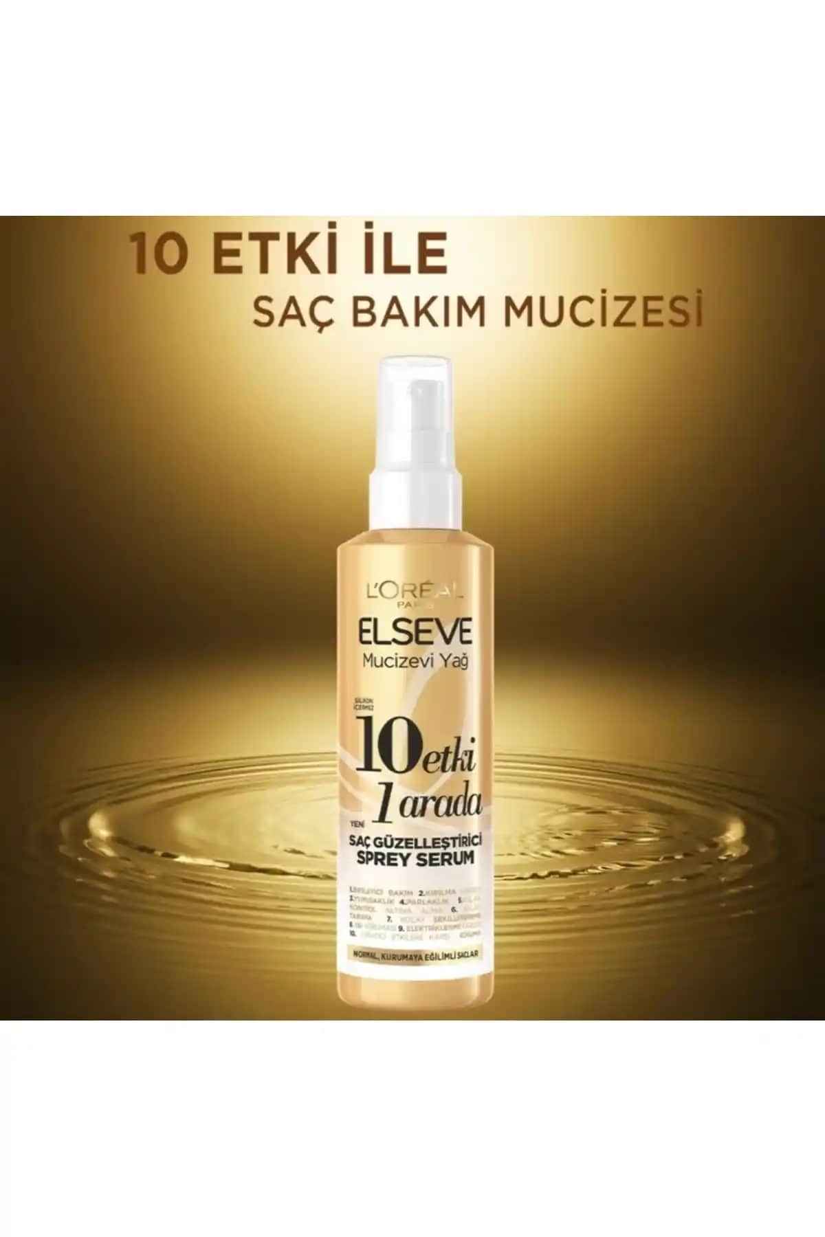 Elseve 10 Etki 1 Arada Saç Serumu: Çok Yönlü Bakım ve Şekillendirme Çözümü