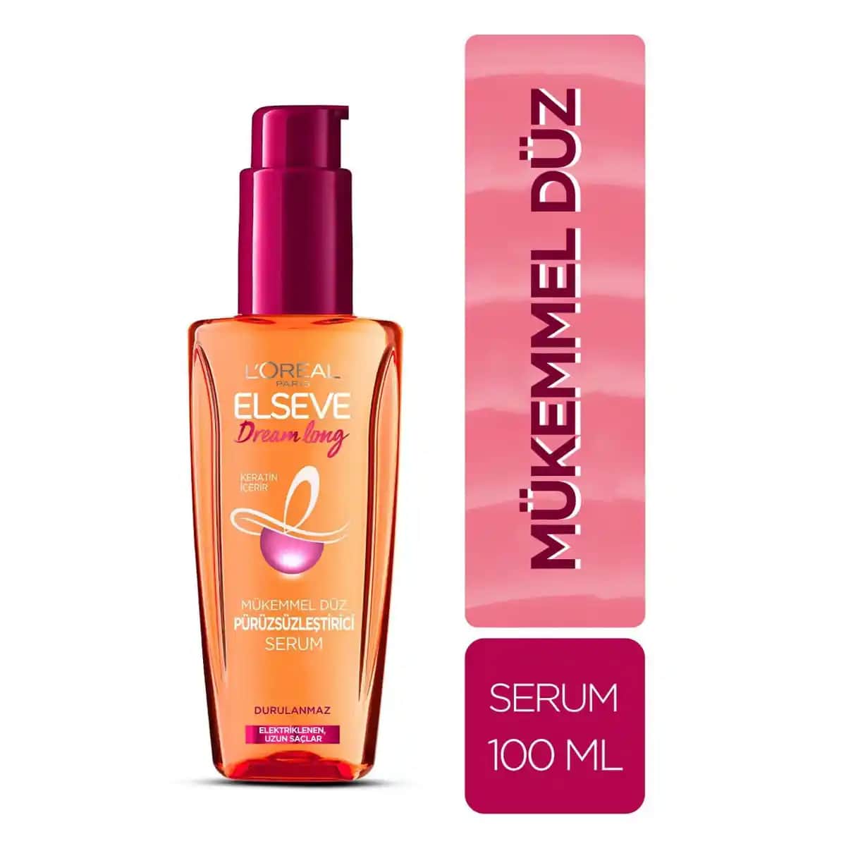Elseve Dream Long Mükemmel Düz Pürüzsüzleştirici Serum: Saçlarınızı Uzun ve Düz Görünüm İçin