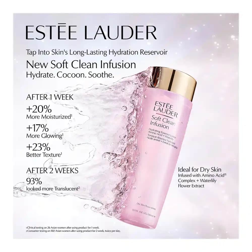 Estée Lauder Soft Clean Infusion Hassas ve Kuru Ciltler İçin Nemlendirici Temizleme Ürünü