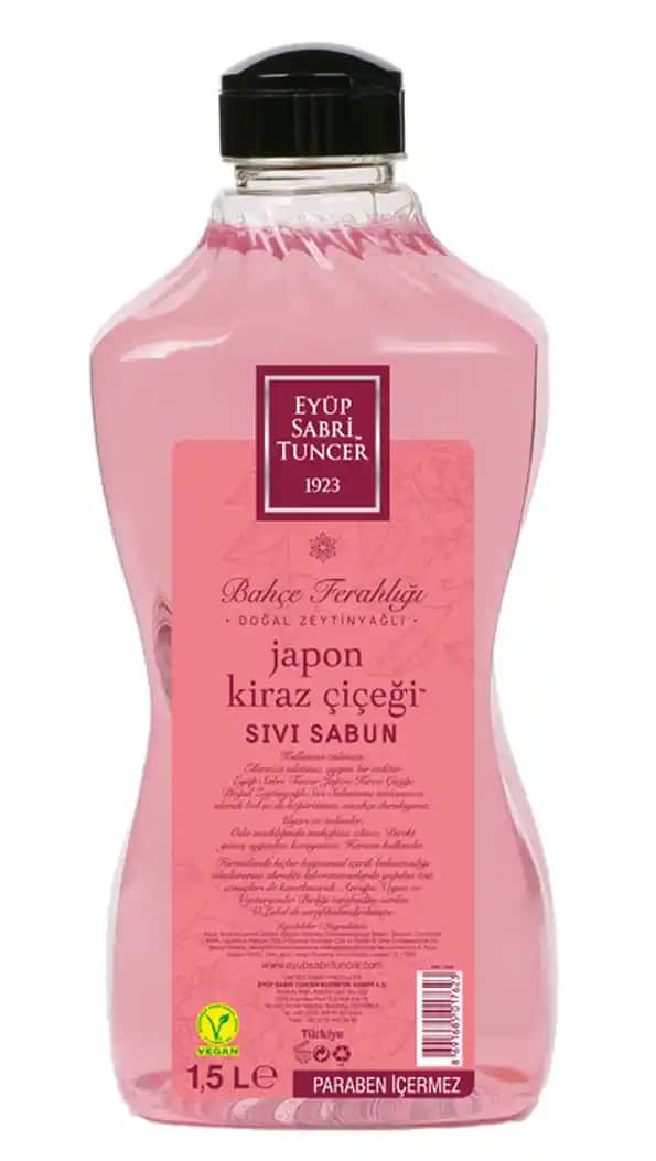 Eyüp Sabri Tuncer 1.5 lt doğal sıvı sabunlar hijyen ve bakım için ideal seçenekler