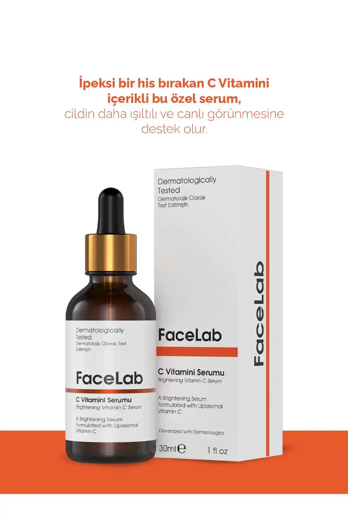 Facelab C Vitamini Serumu: Güçlü Aydınlatıcı ve Yenileyici Cilt Bakım Çözümü