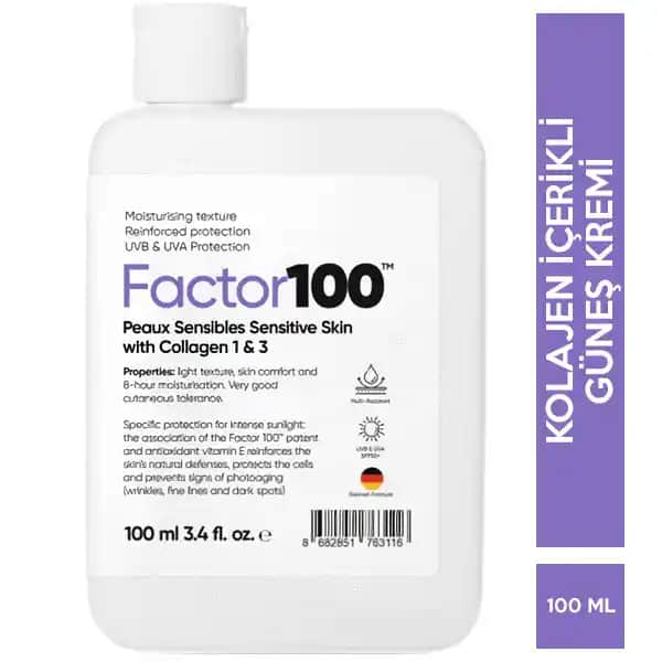 Factor 100 Güneş Kremi SPF 50+ ile Güçlü Güneş Koruması ve Cilt Sağlığı